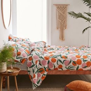 Urban Outfitters peach print duvet set